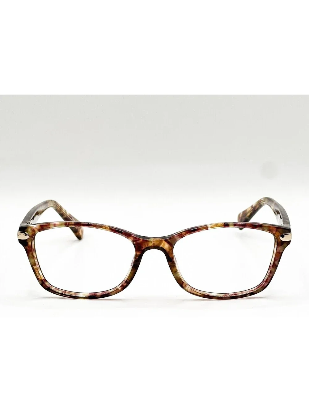 Coach Hc 6065 5287 Soft Brown Confetti Tortoise Authentic Eyeglasses 51-17-135